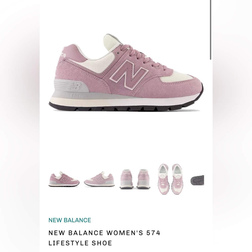 NEW BALANCE WOMEN'S 574
LIFESTYLE SHOE Purple new balances, excellent condition